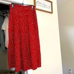 Midi Polka Dot Skirt